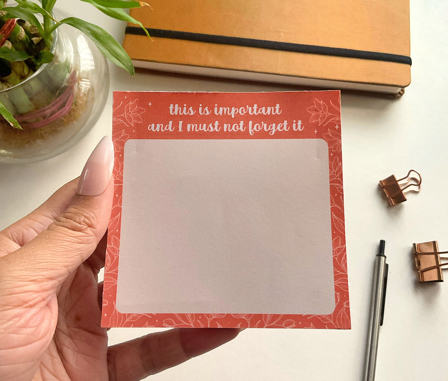 "This Is Very Important" Memo Pad – Elegant and Purposeful