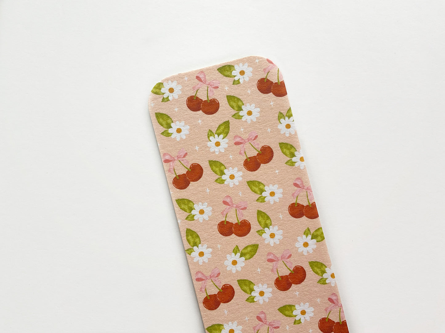 Cherry Daisy Bookmark – Sweet and Cheerful Design