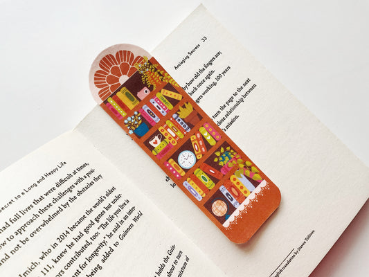 Bookshelf Bookmark – Colorful Design for Book Lovers