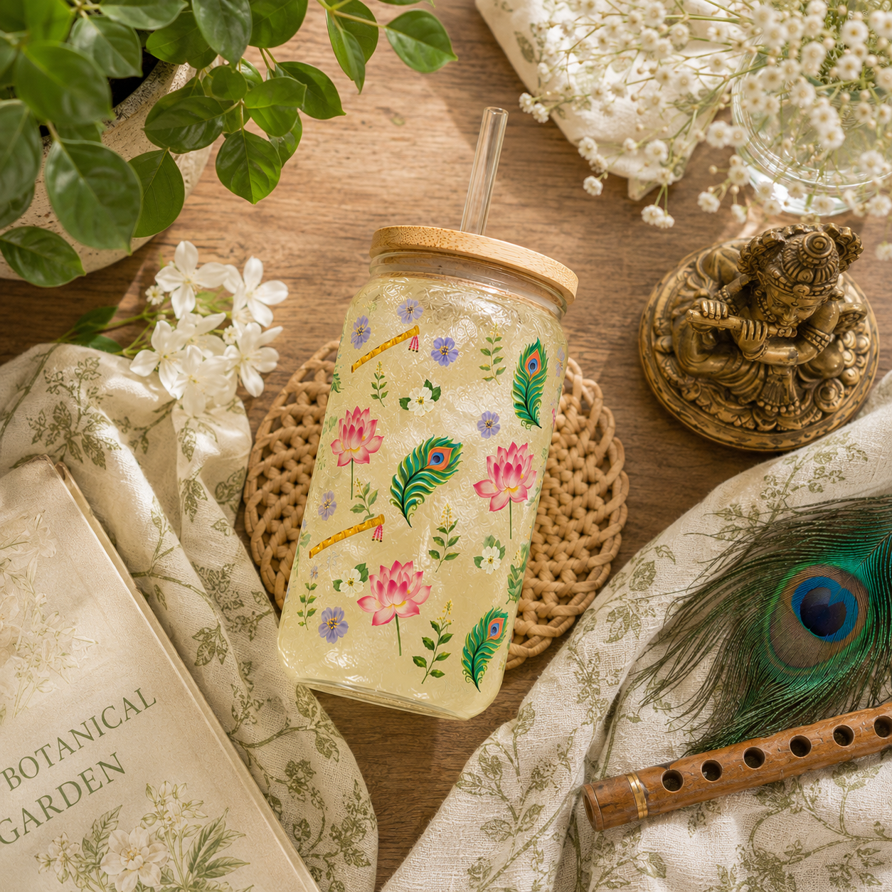 Vrindavan Wildflower Glass Sipper