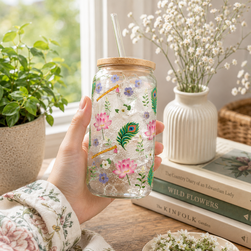 Vrindavan Wildflower Glass Sipper