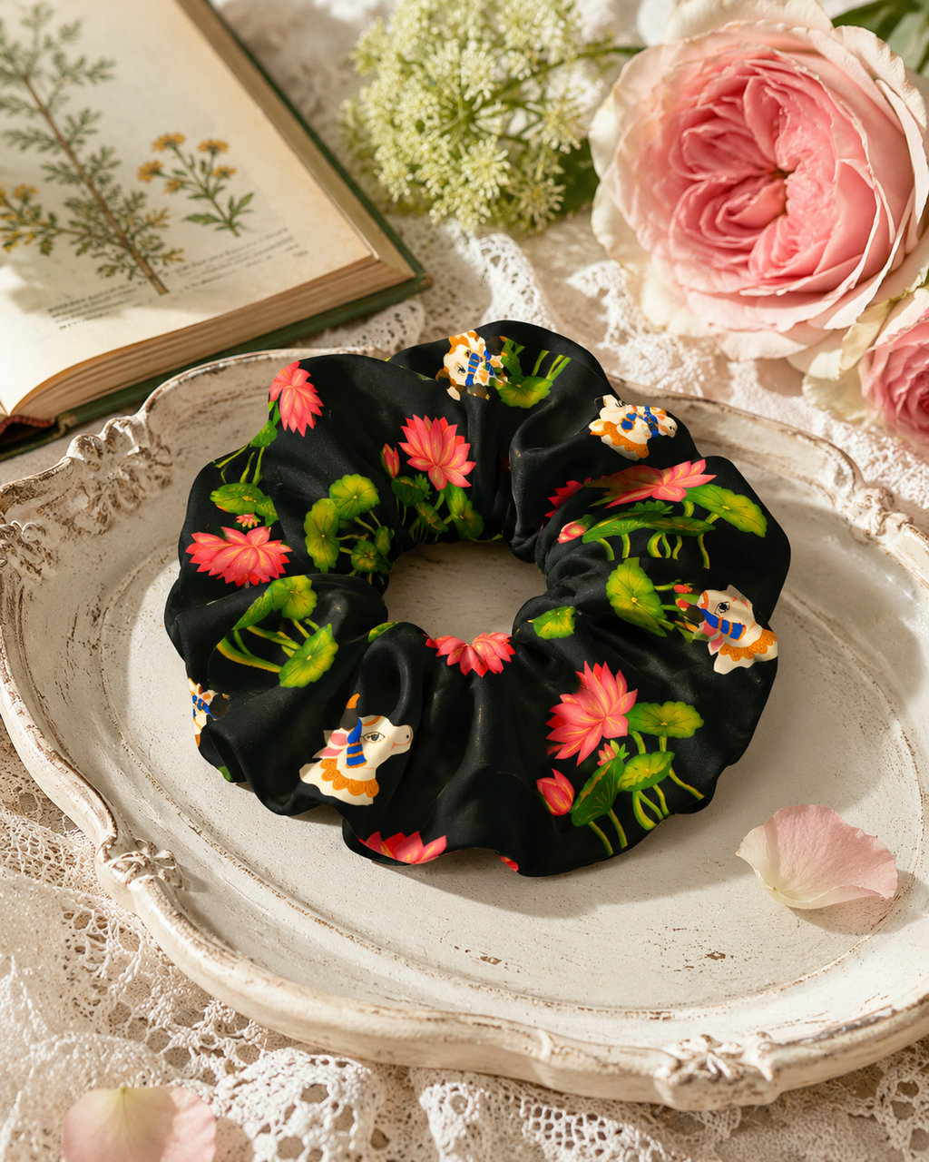 Vrindavan Nights scrunchie