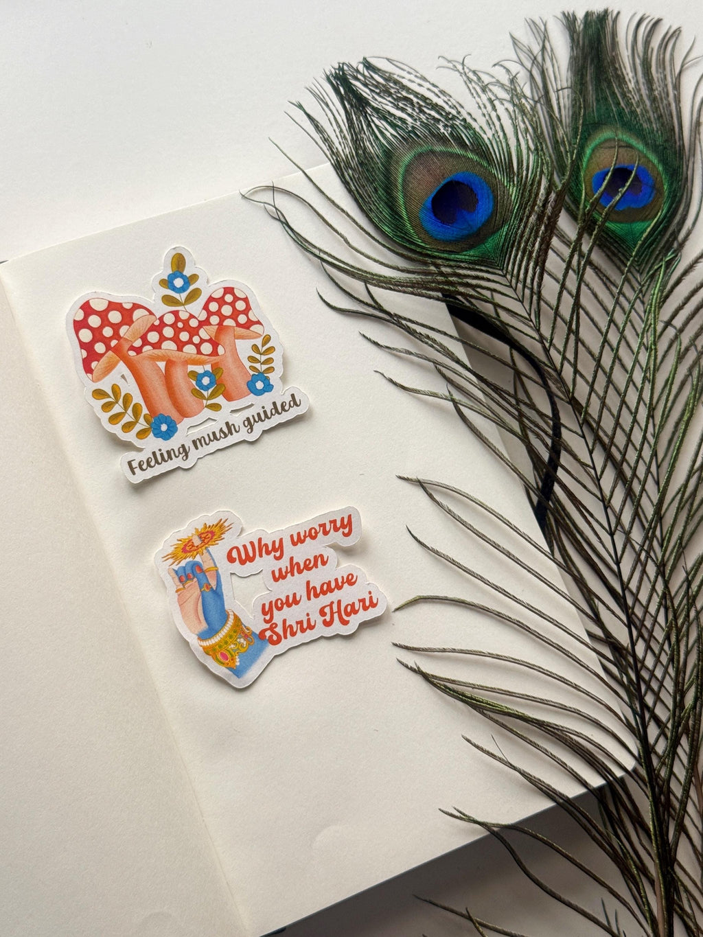 Krishna quotes spiritual Stickers combo - Image 3