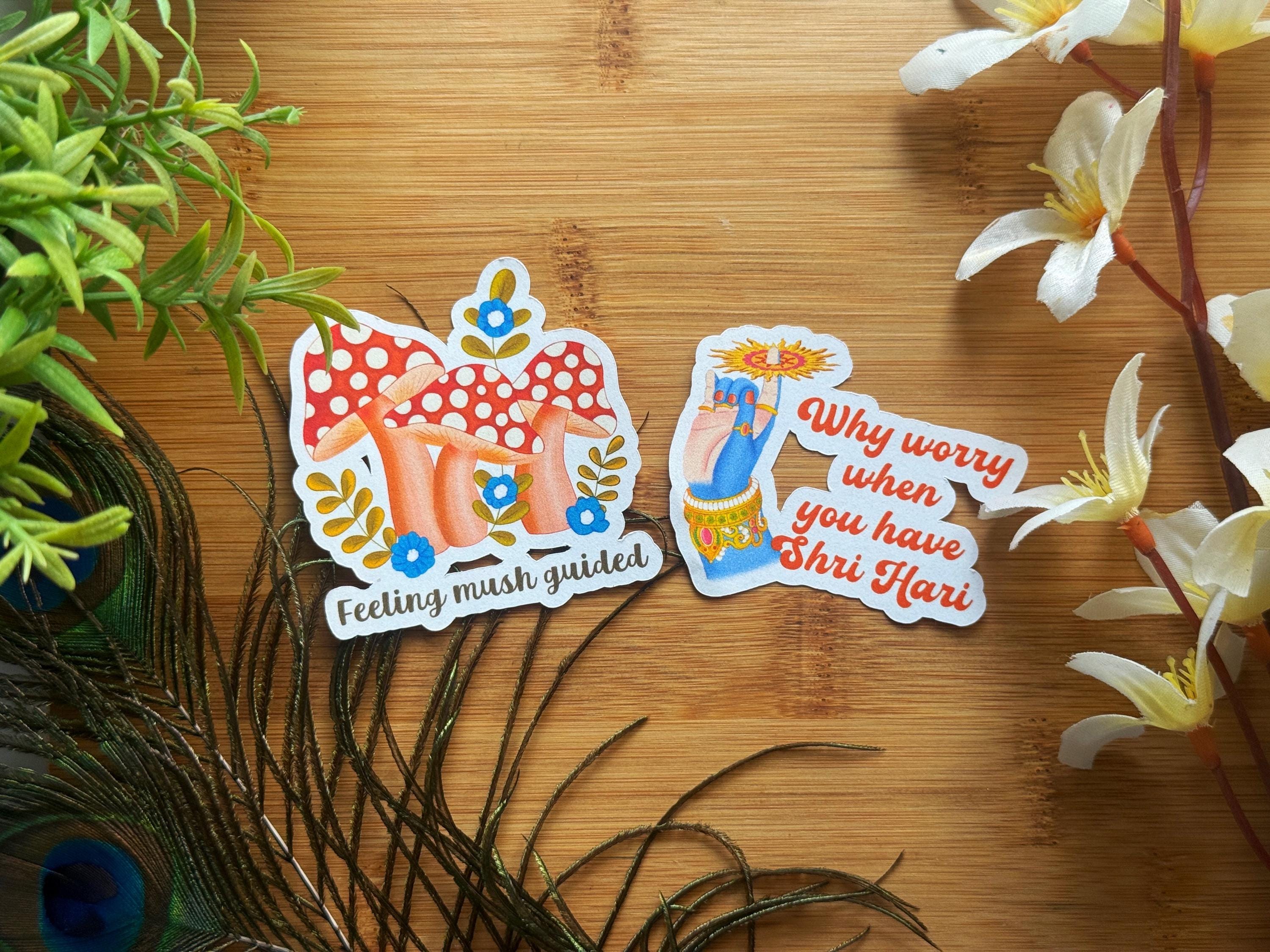 Krishna quotes spiritual Stickers combo - Image 2
