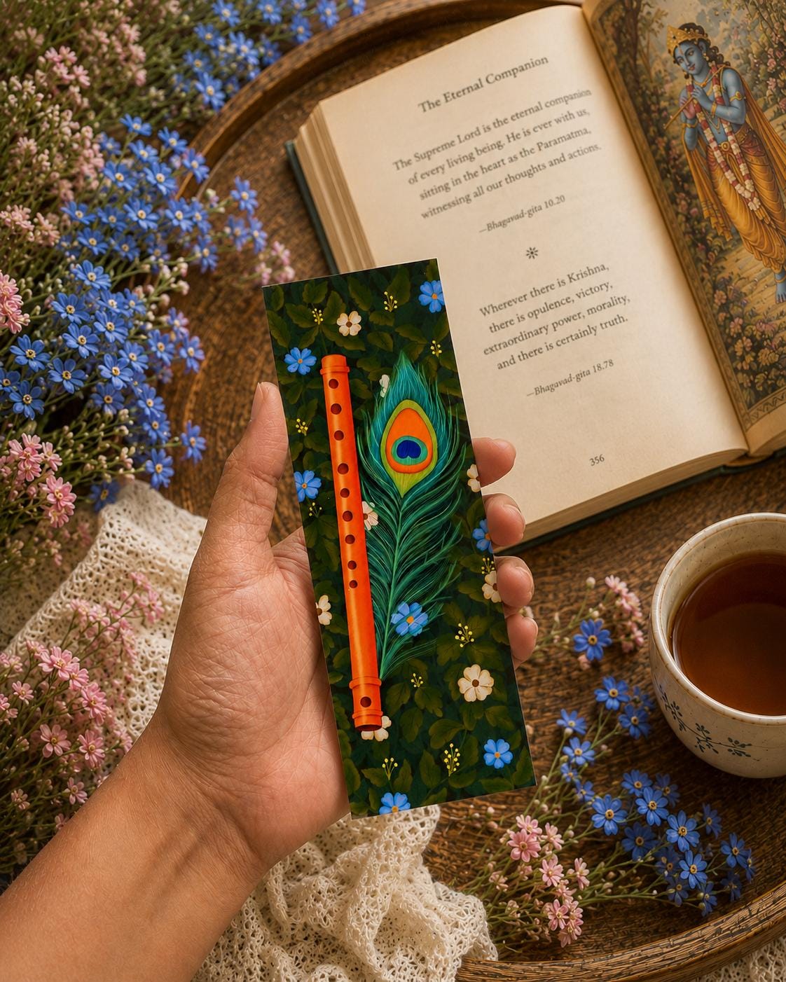 Peacock feather bookmark - Image 4