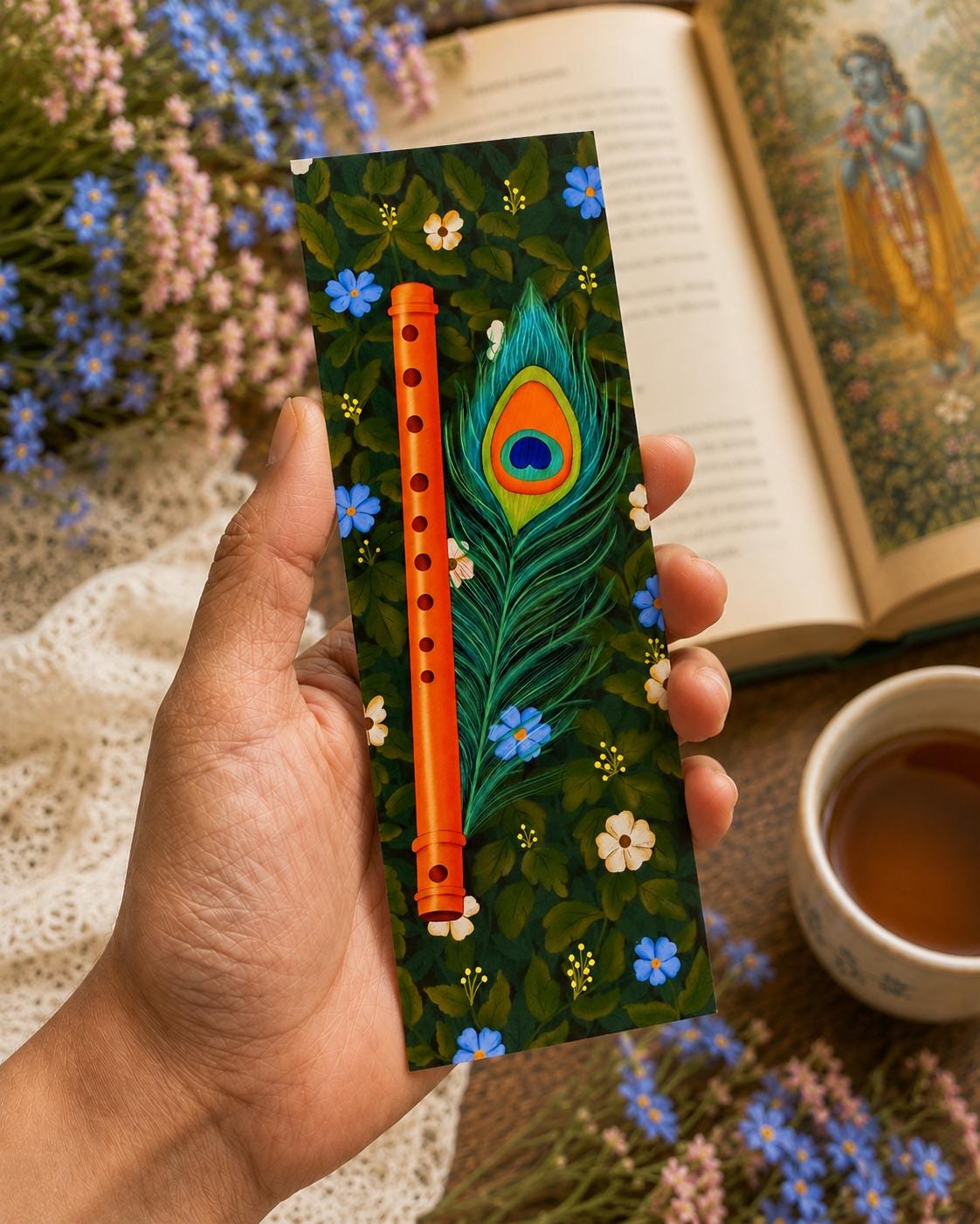 Peacock feather bookmark - Image 6