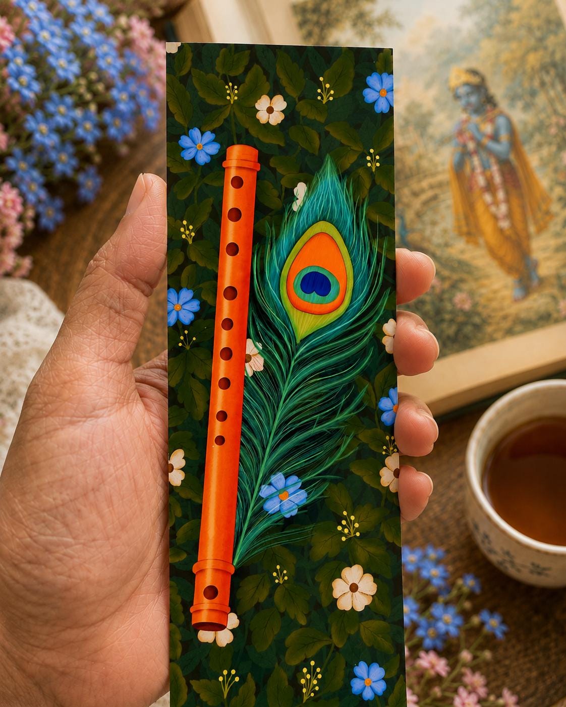 Peacock feather bookmark - Image 5