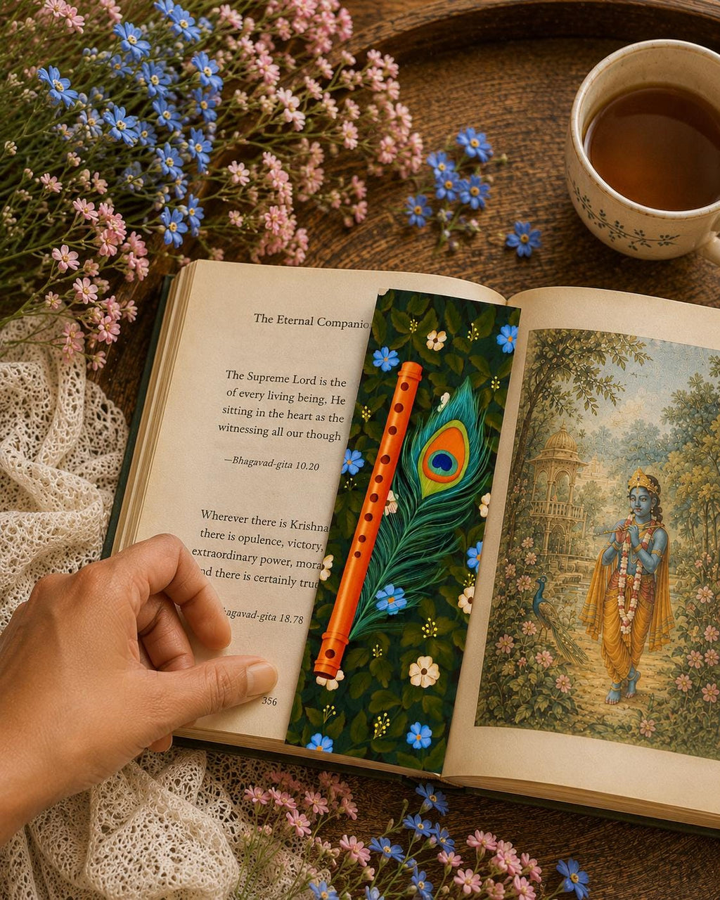 Peacock feather bookmark - Image 3