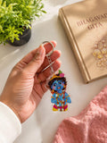 Cute Bala Ram Acrylic Keychain | Ram Lalla | Hindu Gift | Shri Ram Keychain | Devotional Bag Charm | Jai Shri Ram - Image 1