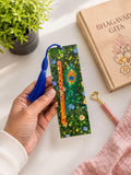 Krishna's Flute & Feather Holographic Acrylic Bookmark | Krishna Gift | Spiritual Bookmark | Bhagavad Gita Bookmark | Holographic Bookmark - Image 1