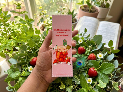 Bhakti Jam Bookmark | Krishna Is My Sweetness | Devotional Gift | Krishna Lover | Cute Spiritual Bookmark | Hindu Gift - Image 1
