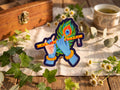 Venu Gopala Sticker | Krishna Flute & Peacock Feather | Glossy Vinyl Sticker | Krishna Gift | Hindu Sticker | Devotional Art - Image 1